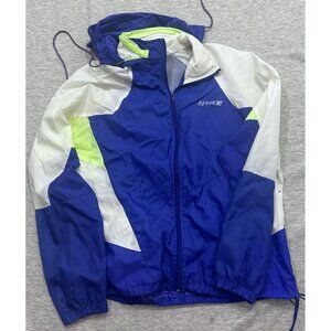 Nike Windbreaker Jacket Men's Large Polyester Zip Up Outdoor Blue